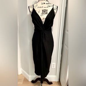 Woven Twist Front Dress